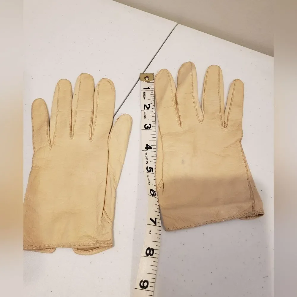 N/A cream leather
